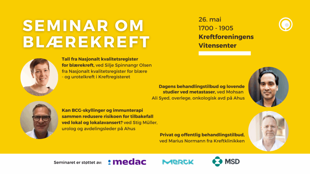 plakat for blærekreftseminaret
