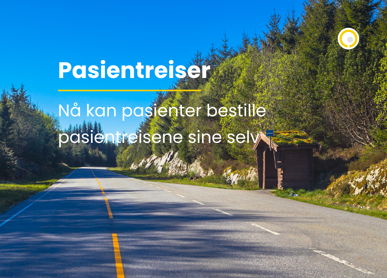 illustrasjonsfoto av en vei med et busstopp
